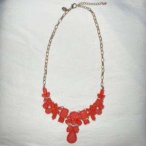 Coral statement necklace